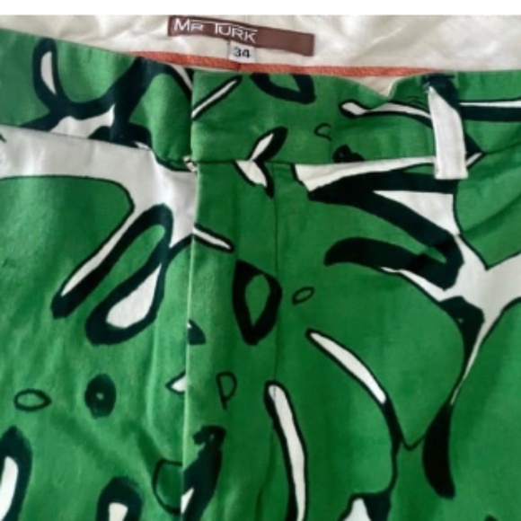 Mr TurK Leaf Shorts Size 34 - Picture 3 of 3